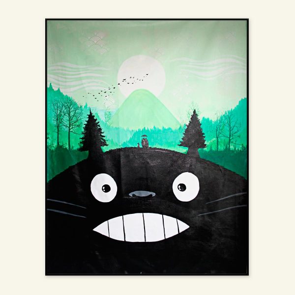 Min nabo Totoro maleri af Kamilla Ruus