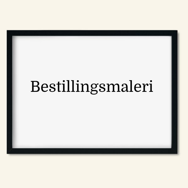 Bestillingsmaleri ved Kamilla Ruus